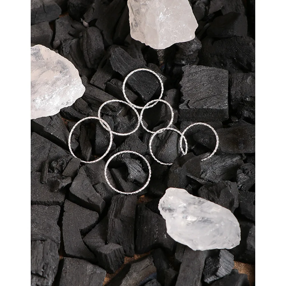 

Korean INS 1mm Fine Circle Silver Ring - S925 Pure Silver Couple's Micro Set Fine Glitter (Matte/Gloss Dual Version)