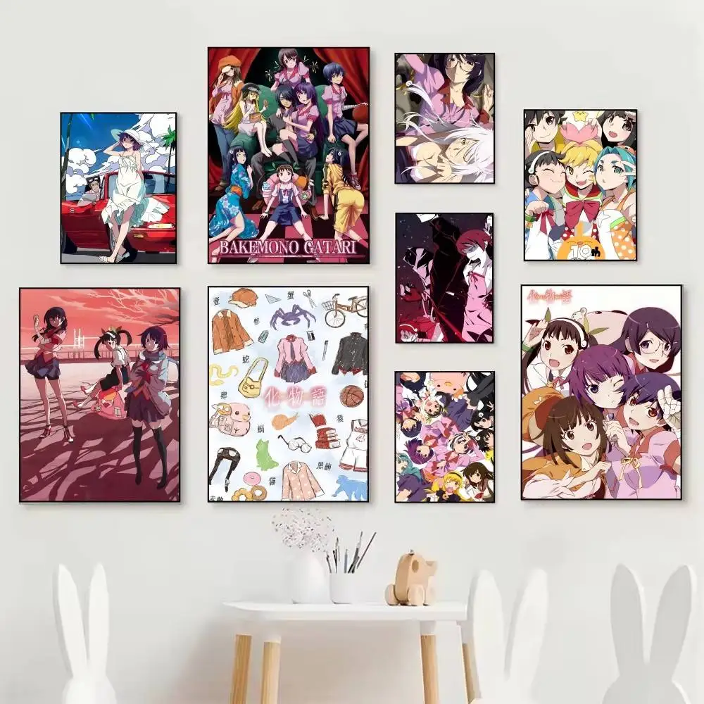 Póster de Manga m-monogatari de Anime clásico, autoadhesivo, resistente al agua, Ideal para decoración de sala de estar, dormitorio y Bar