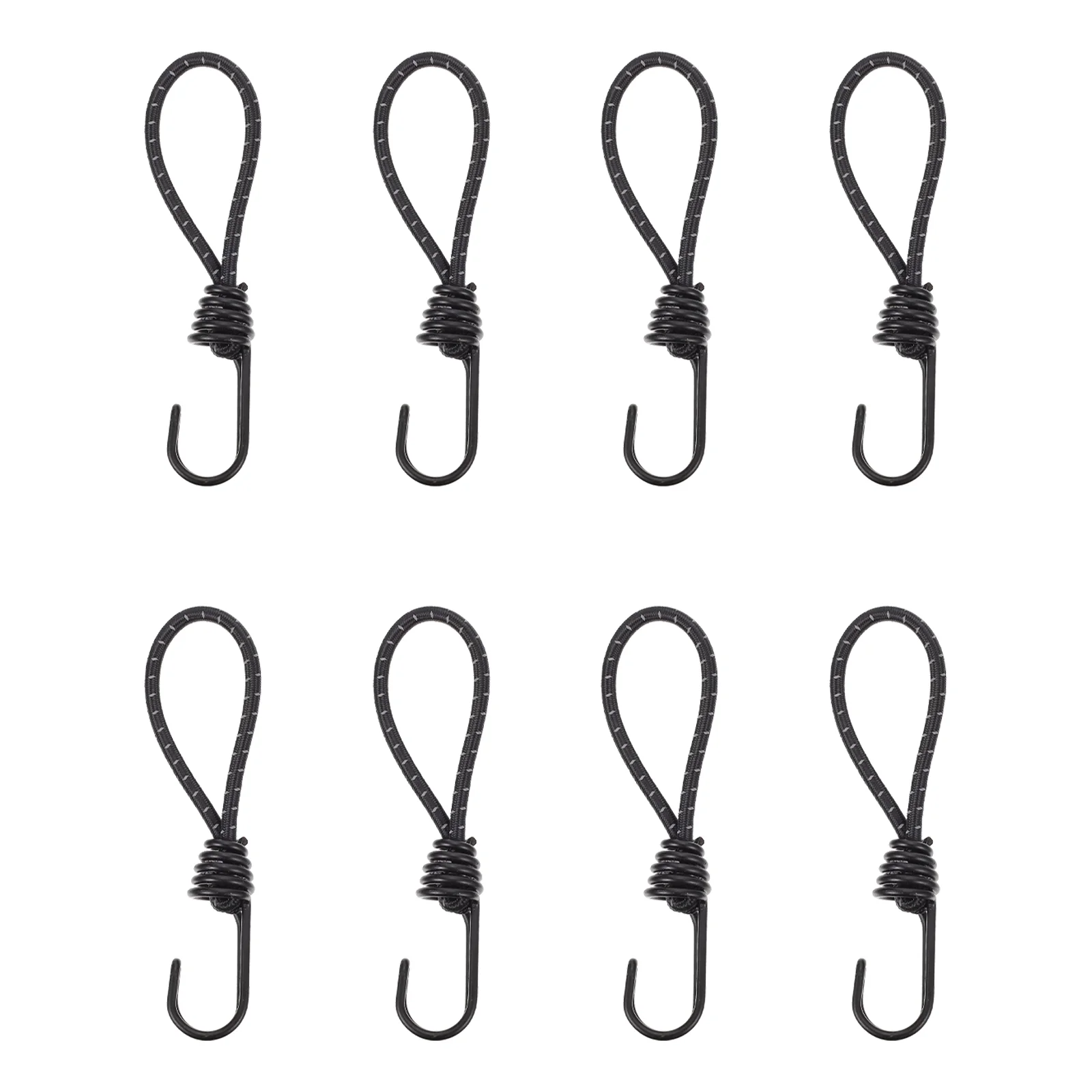 

8 Pcs Hook Drawstring Tent Awning Rope Camping Supplies Outdoor Bungee Elastic with Cord for Rubber Fixed High Elasticity Strap