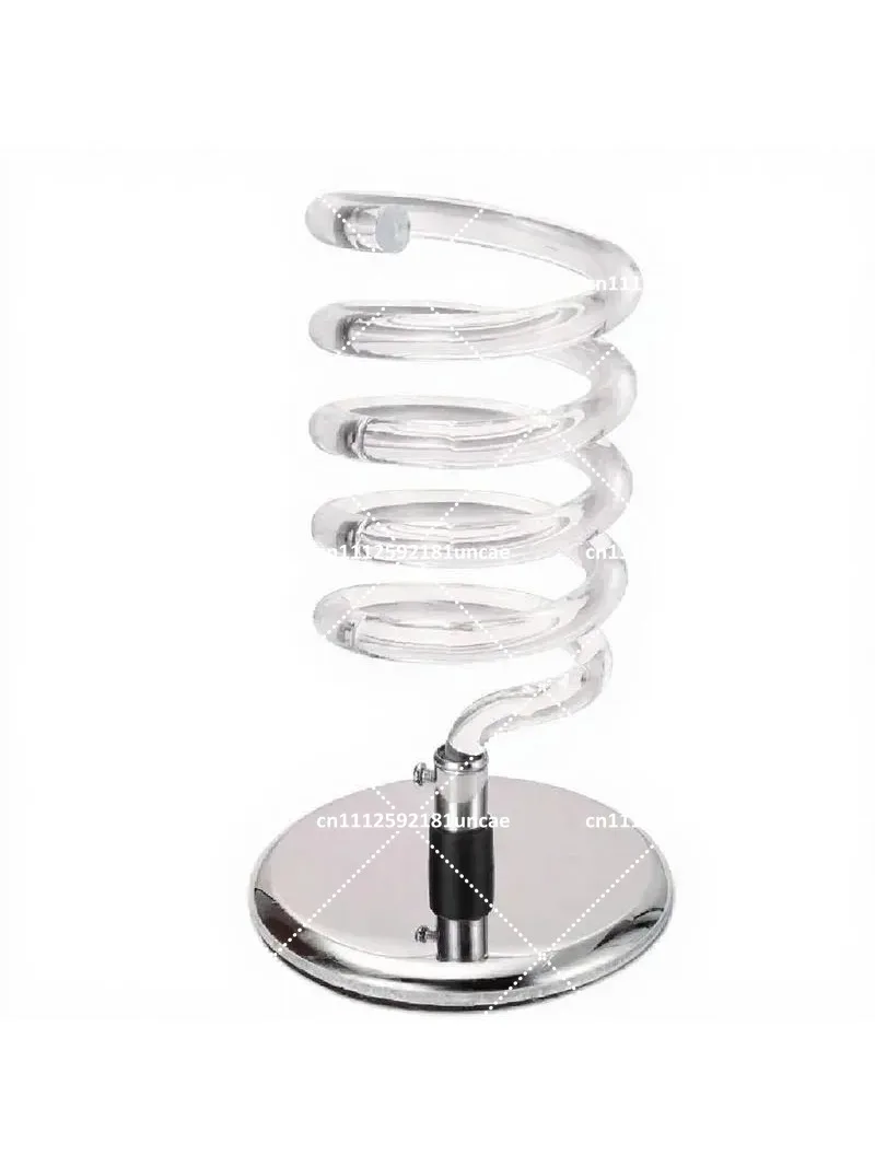 Desktop Mirror with Electric Hair Dryer Holder for Salon Barber Shop Bathroom Countertop Organizer Shelf