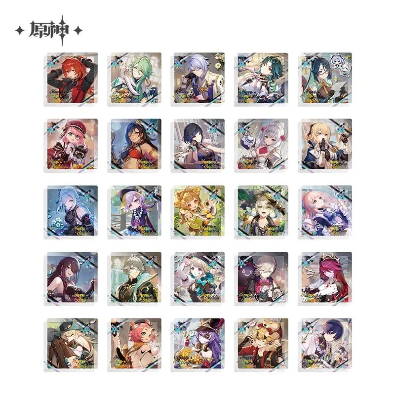 [Genuine] miHoYo Game Genshin Impact 2025 Thick Acrylic Coaster Wanderer Lynette Alhaitham Cartoon Prop Cosplay Halloween Gifts
