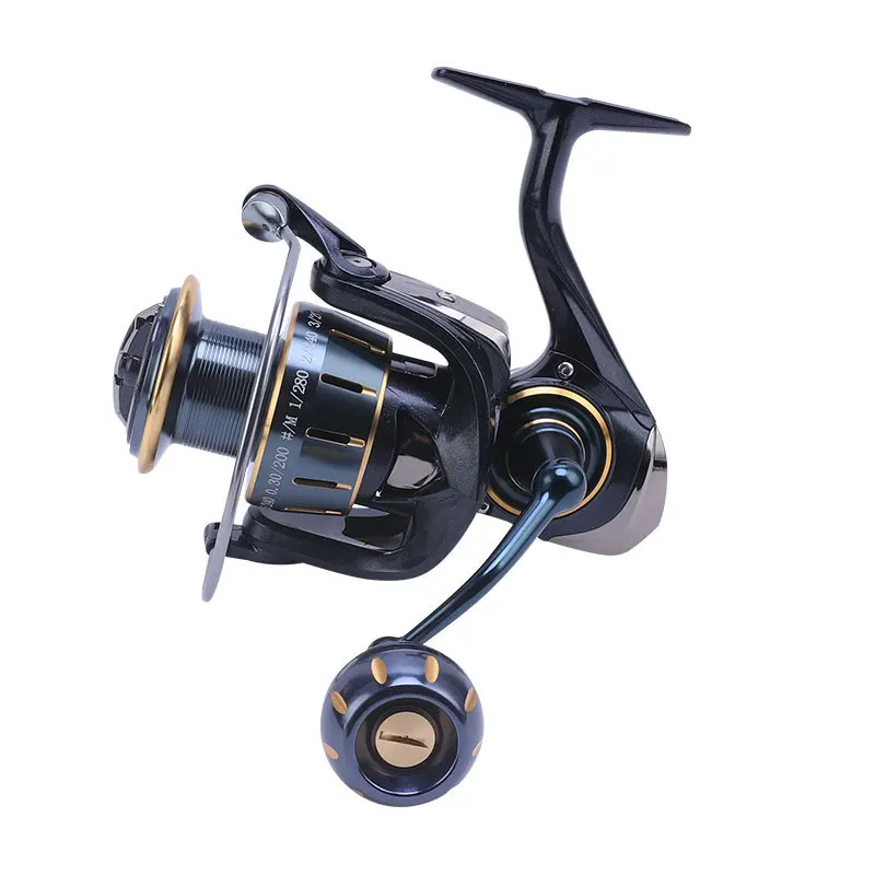 

Metal Far Long Cast Spinning Reel Brass Gear Size 3000 5000 7000 Saltwater Boat Fishing Tapered Spool