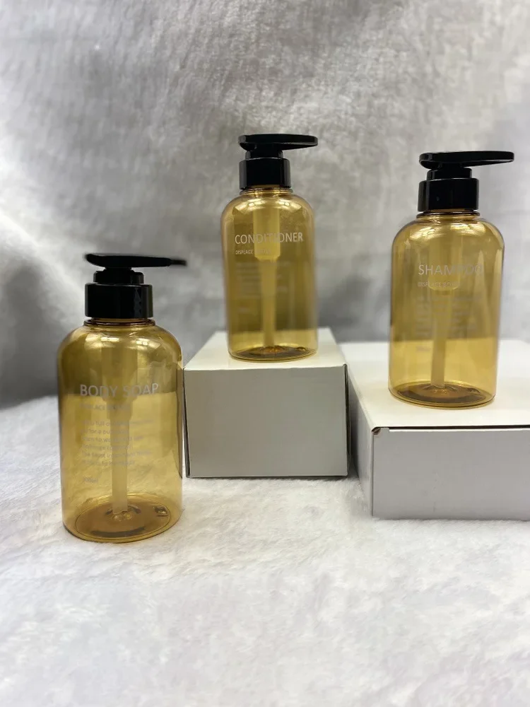 3pcs Liquid Soap Dispenser Bottle Set Hand Sanitizer Bottle Shampoo Body Wash Shower Gel Bottle Outdoor Travel Tools 300ML/500ML