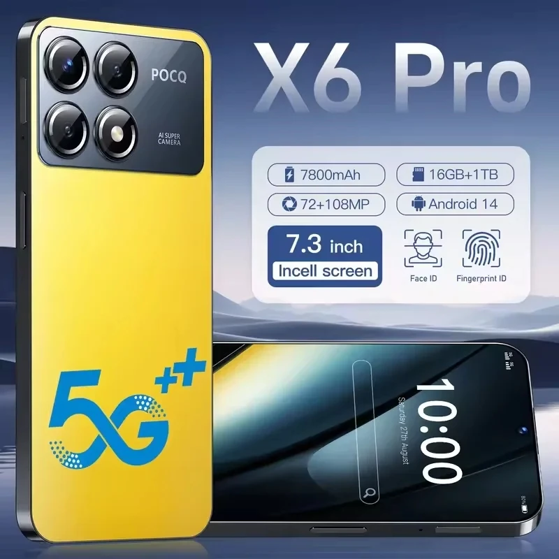 2025 Xioami X6 Pro Smartphone Versione globale Snapdragon 8 Gen 3 50MP + 108MP Cellulare Android Sbloccato Telefono cellulare Celulare NFC