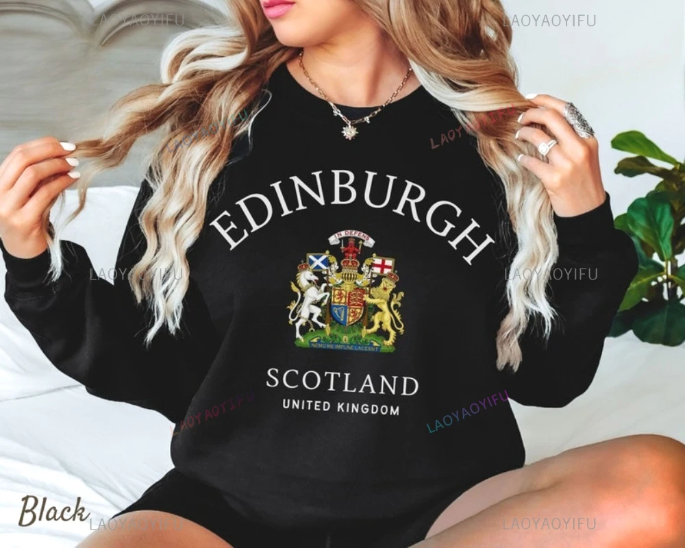 

Edinburgh Sweatshirt Scotland Crewneck Pullover Unisex Edinburgh Travel Hoodie Xmas Travel Sweatshirt Christmas Jumper
