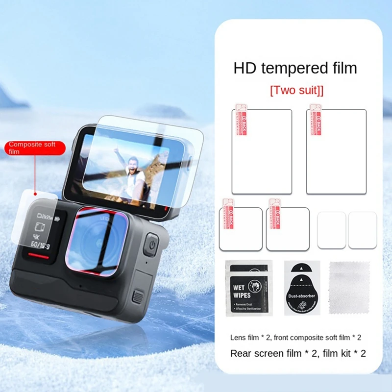 Suitable For Shadow Stone Insta360 Ace Pro Tempered Film Screen Protector Lens Film Sports Camera Film