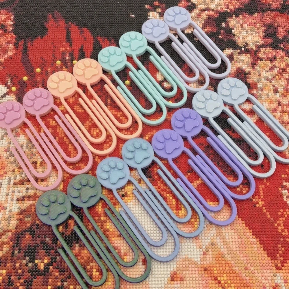 Cat Paw Diamond Painting Canvas Clips Cross Stitch Multi-Color Paper Cover Holder Multifunction DIY Crafts