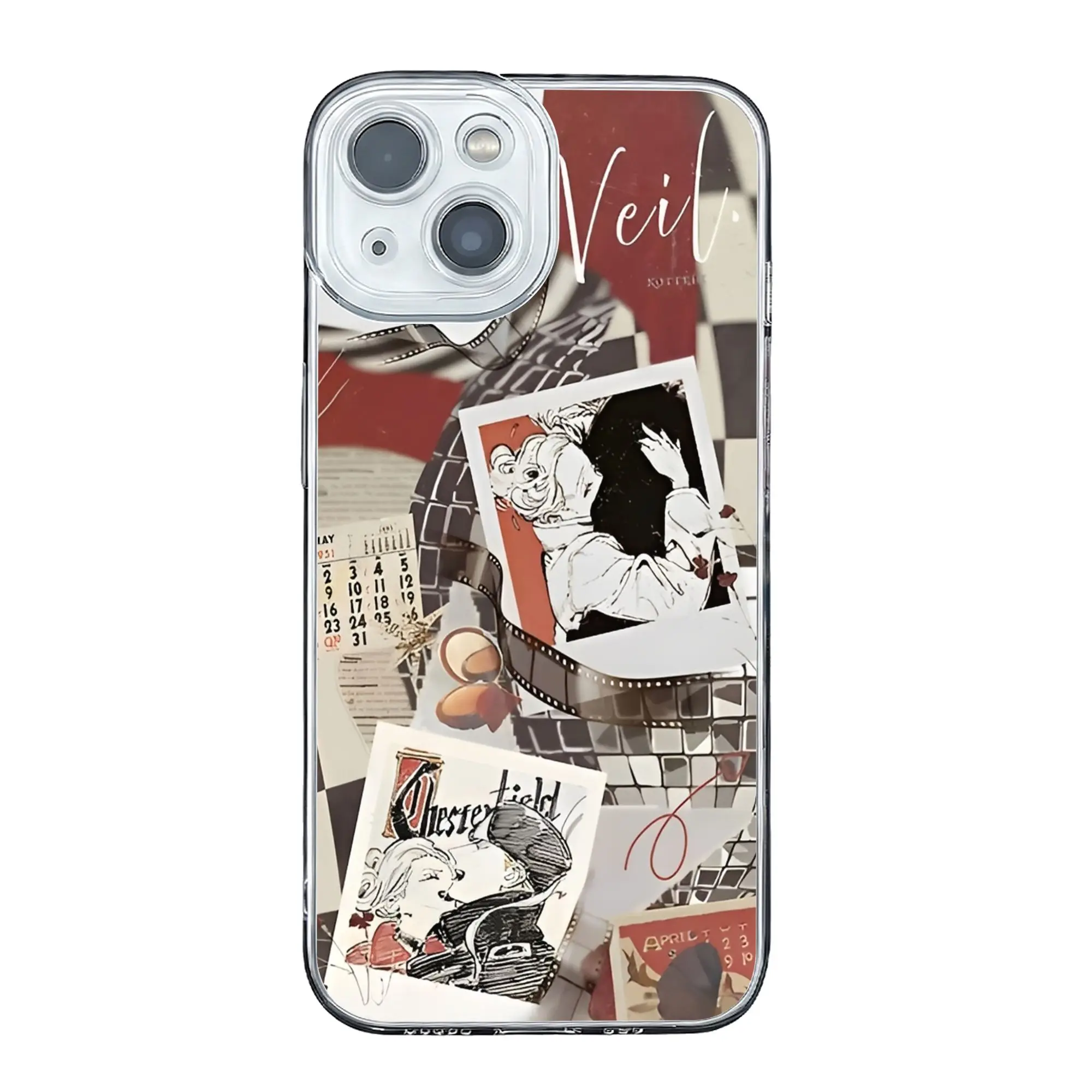 Funda Protectora para Teléfono con Diseño de Veil Sweet Gentle Josei Romance Manga, Anti-Collision, para iPhone 17 16 15 14 13 12 11 Pro Max