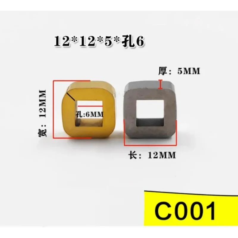 2PCS FOR CHARMILLES Power Feed Contact Block C001 12*12*5mm Tungsten / Titanium Carbide 100432997 for CHARMILLES Machine Parts