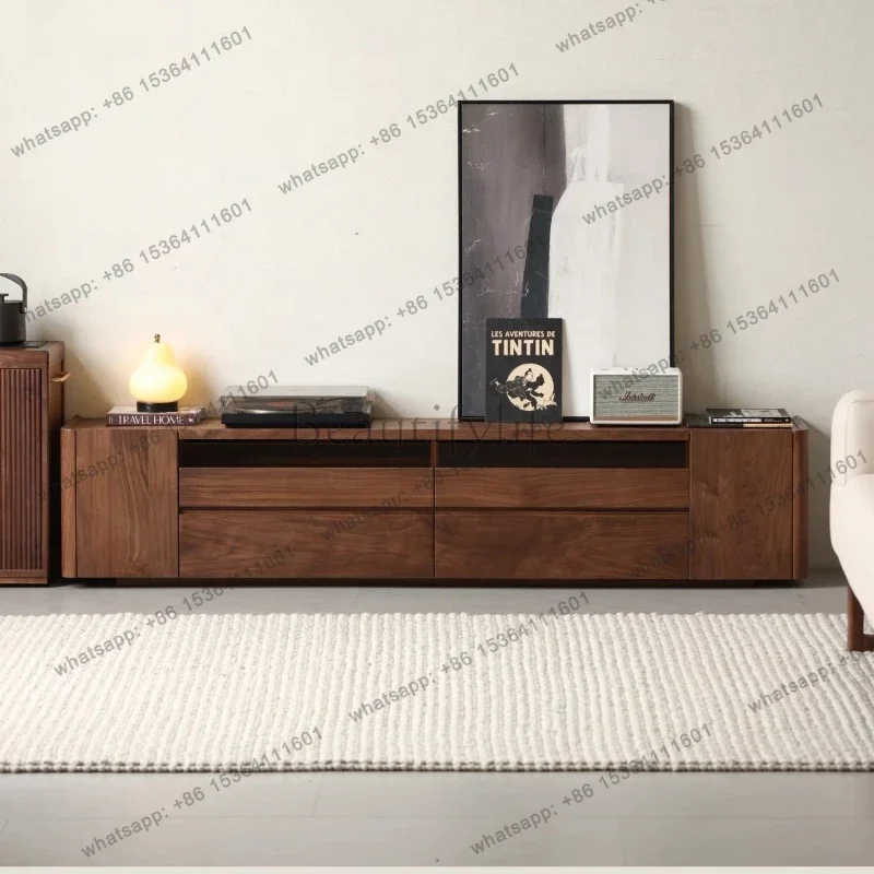 Factory Direct Retro All-solid TV Stands Simple Living Storage TV Stands Integrated Upgrade Atmospheric Home Furniture Ein Ferns