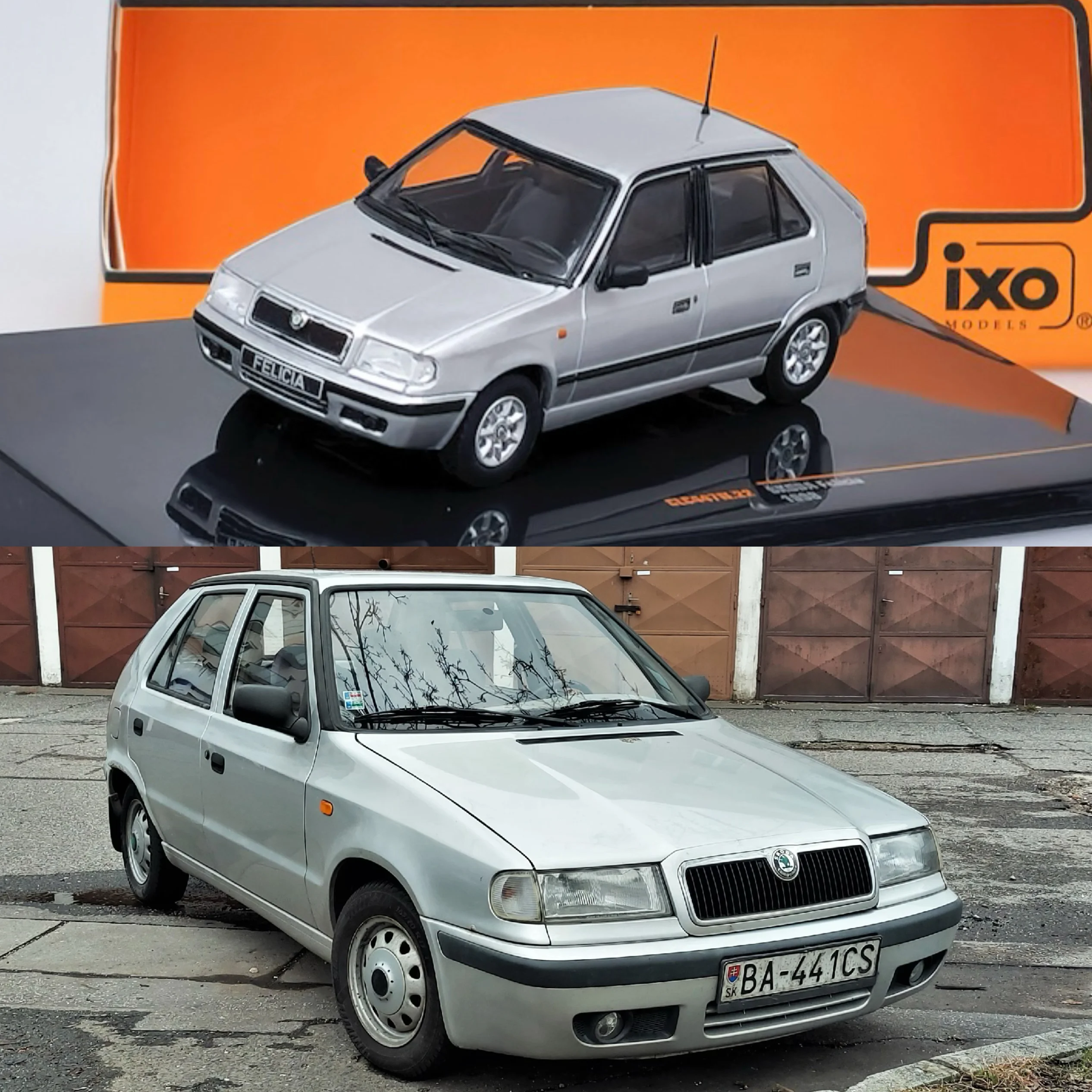 

Ixo 1:43 Skoda Felicia 1998, модель автомобиля из сплава хэтчбека, серебро