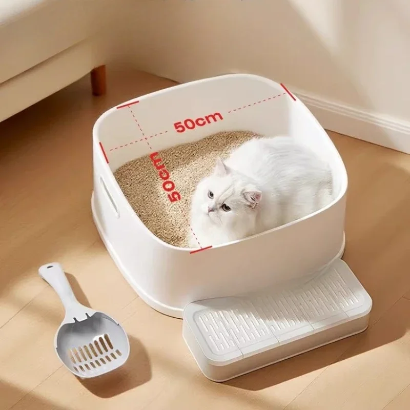#Self-Cleaning cat Litter Box Training Plastic Hiding cat Litter Box Automatically Defecation Automatische Kattenbak Home Items