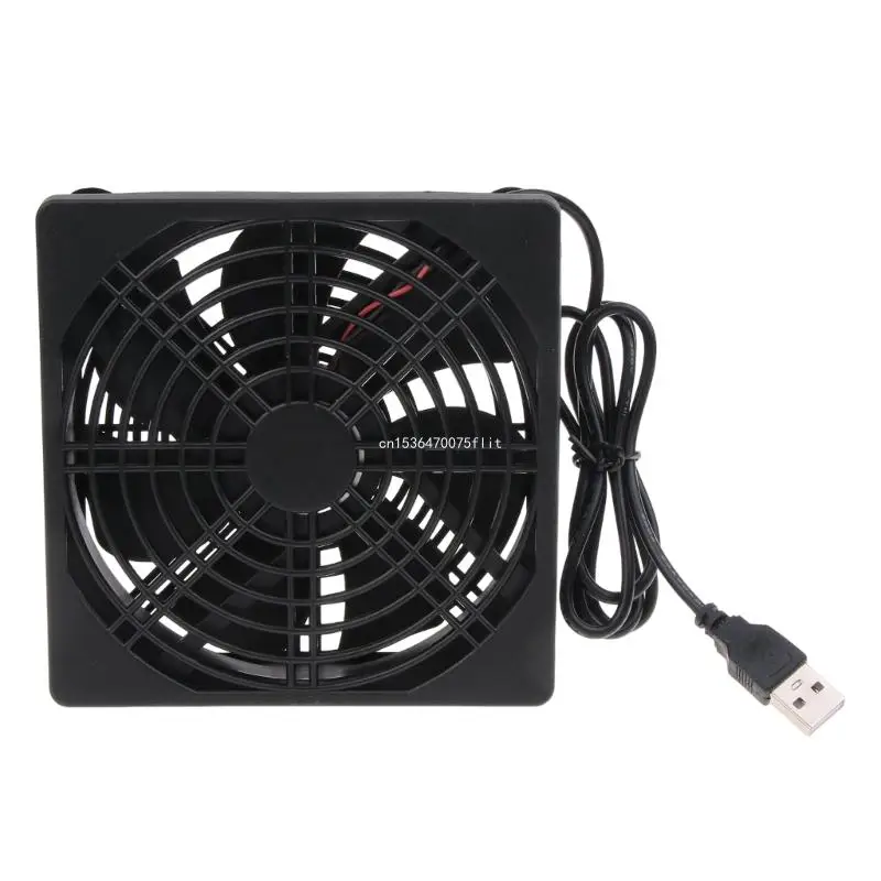 1 Speed Powerful 120mm USB Cooling Fan for Router, Receiver, and Game Console DropShipping