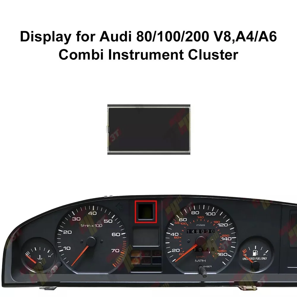 

Dashboard LCD Display for Audi 80/100/200 V8, A4/A6 Combi Instrument Speedometer