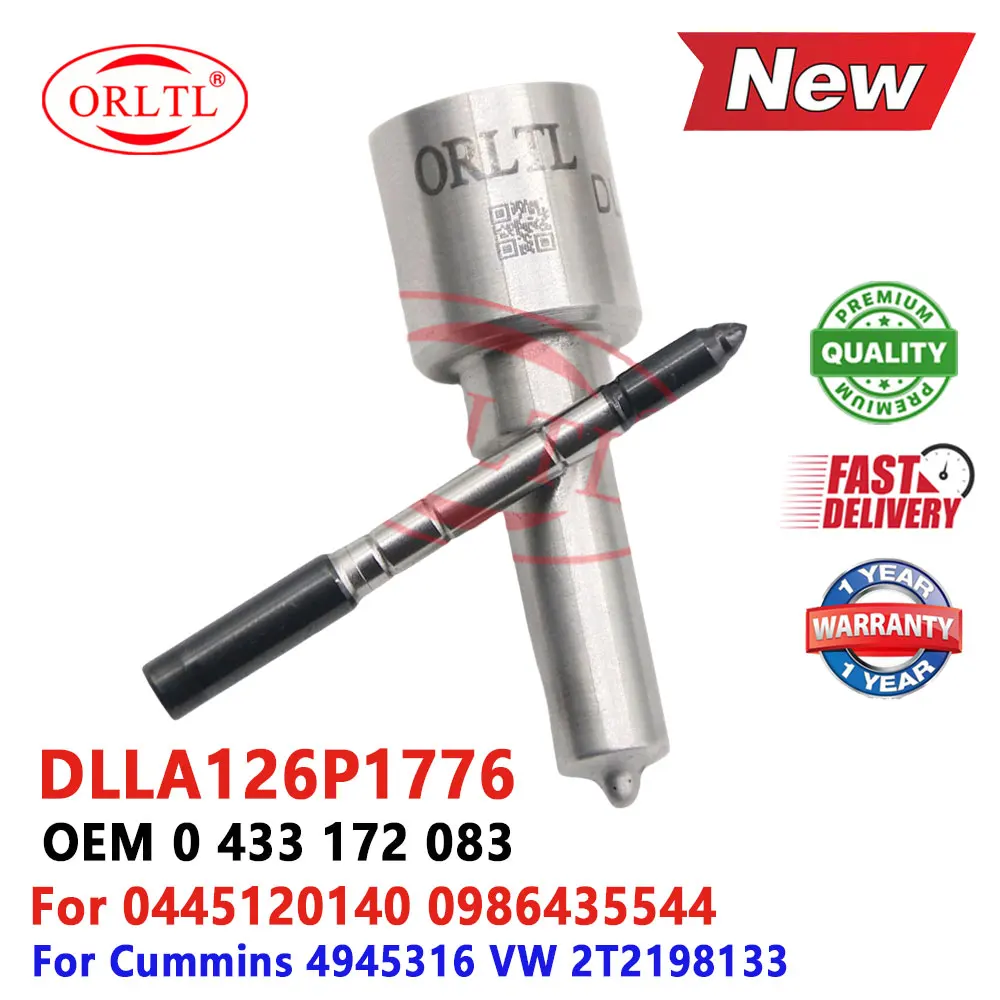 ORLTL DLLA126P1776 Boquilla de inyector de combustible diésel 0 433 172 083 Inyector Common Rail DLLA 126 P1776 0433 172 083 para 0445120140