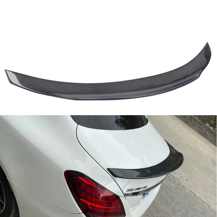 Damei Factory Sales PSM Style Spoilers Trunk Wing Authentic Carbon Fiber Rear Spoiler For  C Class W205 2014-2019
