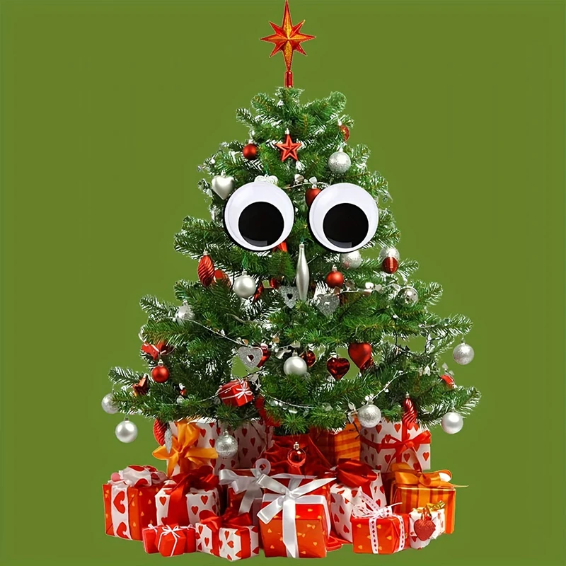 Swing Eyes Self-adhesive Sticker DIY Crafts Decoration  Moving Eyes Toys Dolls 5/7/10/15cm Home Holiday Decoration Christmas