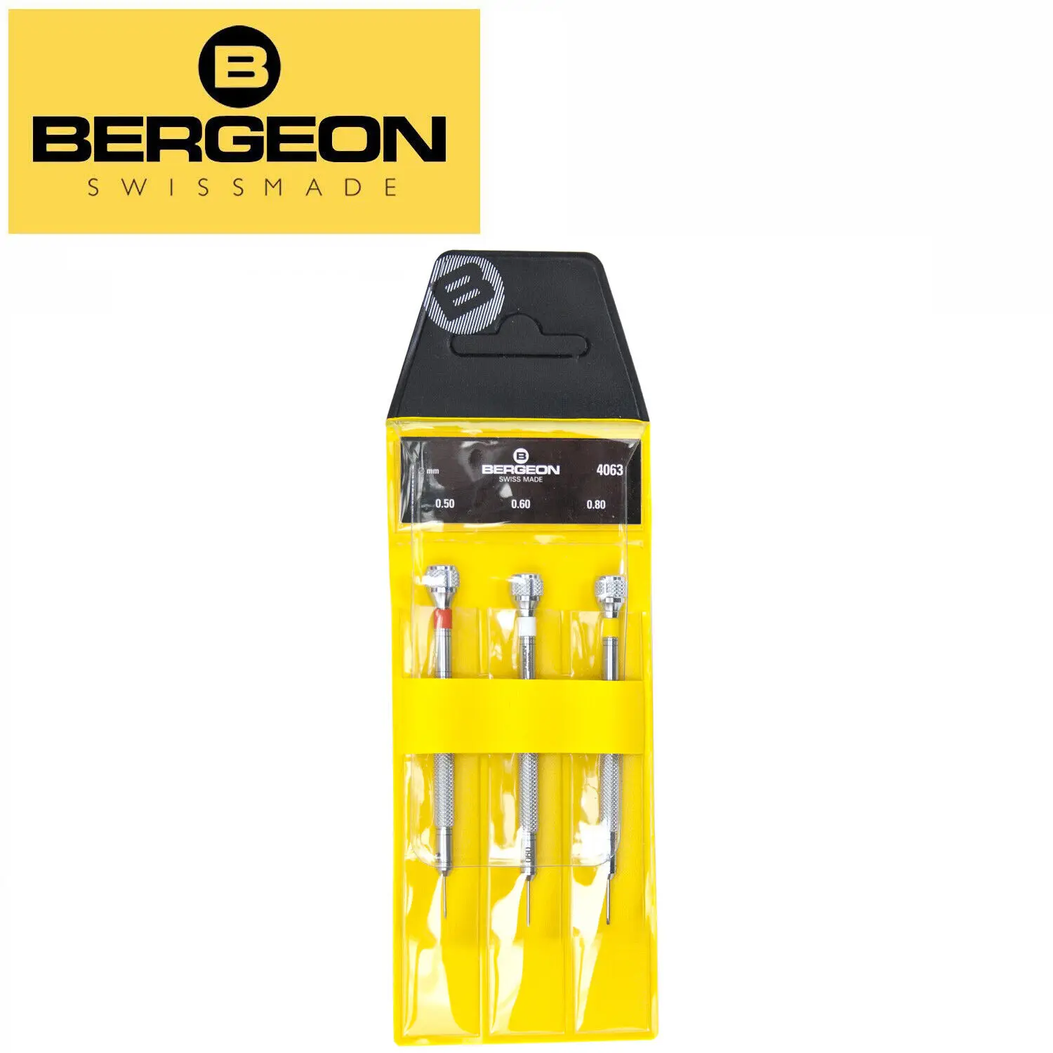 

Bergeon 4063 Set Of 3 Watchmakers Screwdrivers Chromium Plated BNIB