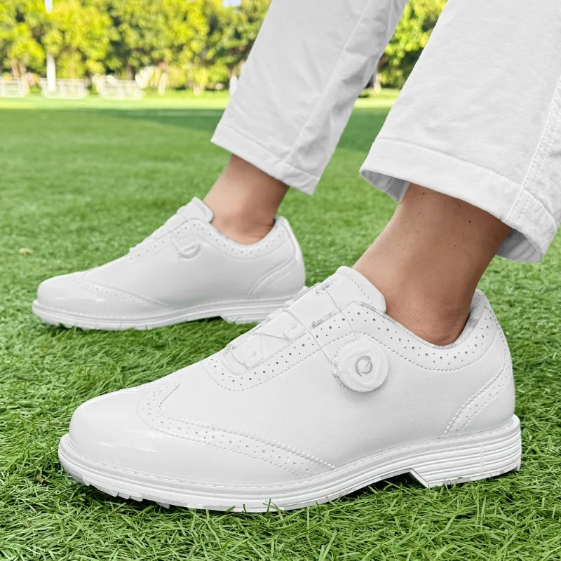 

Дизайнерские мужские кроссовки для активного отдыха, нескользящие, для гольфа и тренировок, с поворотной пряжкой, дизайнерские кеды для мужчин