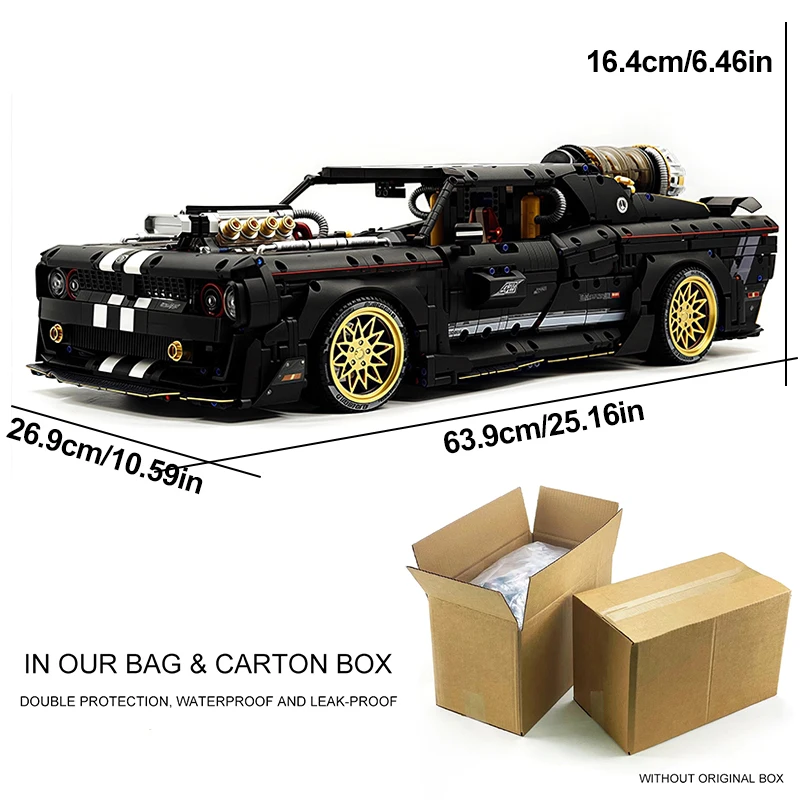 GULY 10637 High-end Power Sport Car Hypercar Building Block