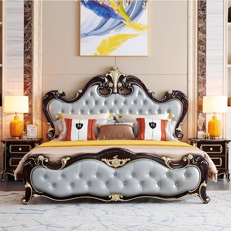 

Дизайнерская двуспальная массажная кровать, замок принцессы для девочек, полноценная кровать, многофункциональное хранилище, напольная мебель для салона Muebles Queen