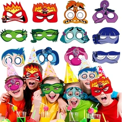 12Pcs/Set Inside Out Mask Party Decoration Set Birthday Gift Party Halloween Cool Accessories Favorite Ornament for Boys Girls