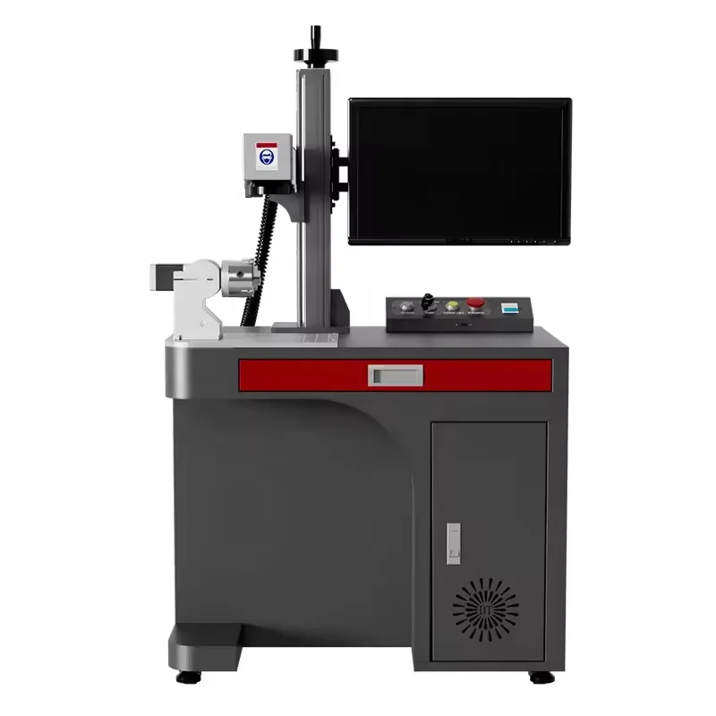 เครื่องแกะสลักเลเซอร์ไฟเบอร์สำหรับสร้อยคอ DXF สแตนเลส กำลัง 50W/100W สำหรับแกะสลักและตัดทองคำ ใช้กับเครื่องประดับและป้ายชื่อ