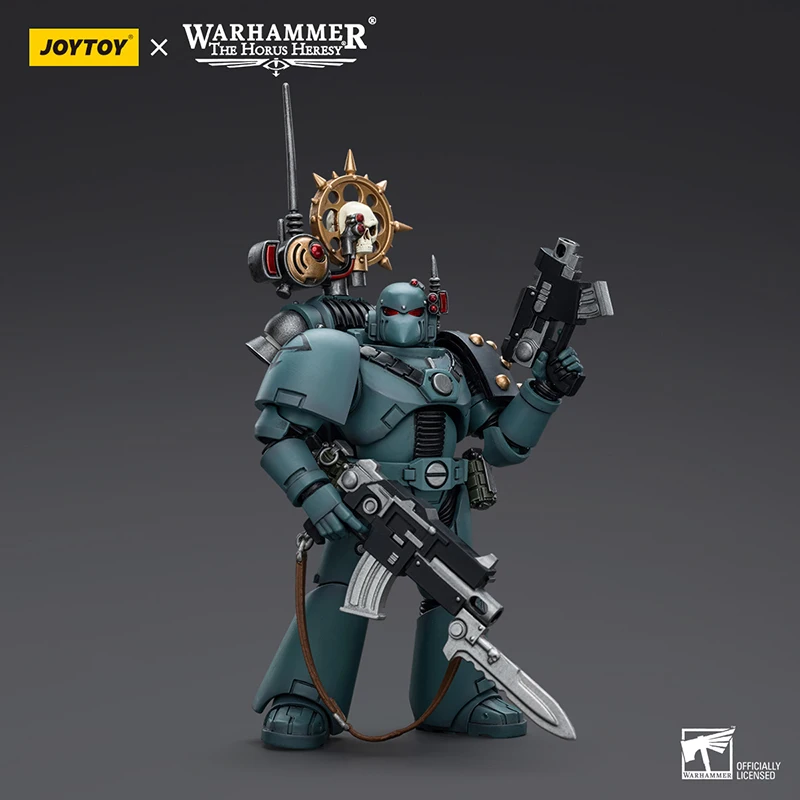 JOYTOY Warhammer 40K 1/18 Action Figures Sons of Horus MKVITactical Squad Legionary with Nuncio Vox Model Collection Ornament To