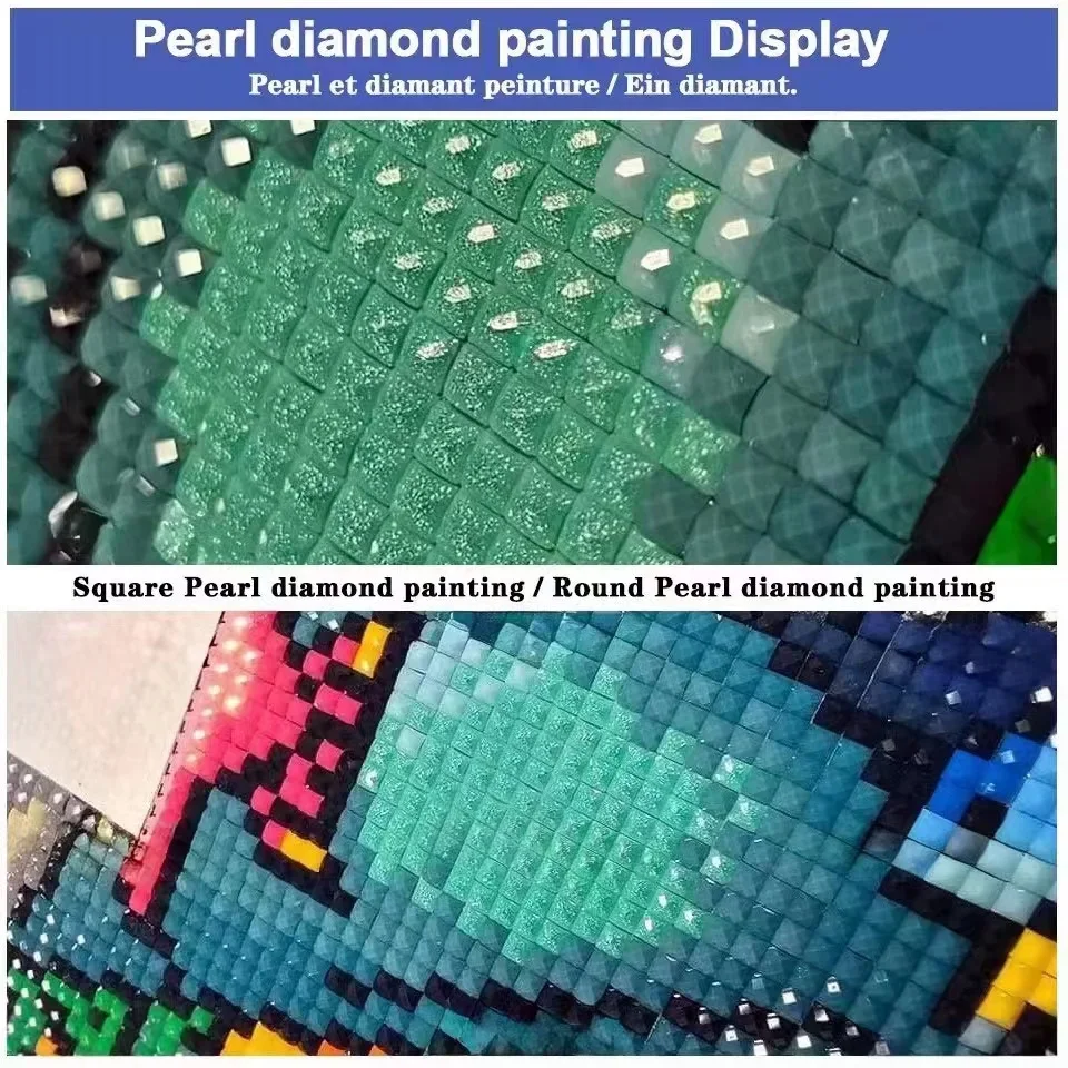 Fairy Dust Crystal Diamond Painting, Full Square, AB, DIY, Cross Stitch, Tiger Head, 5D Diamond Embroidery, Mosaic Needlwork Rhi