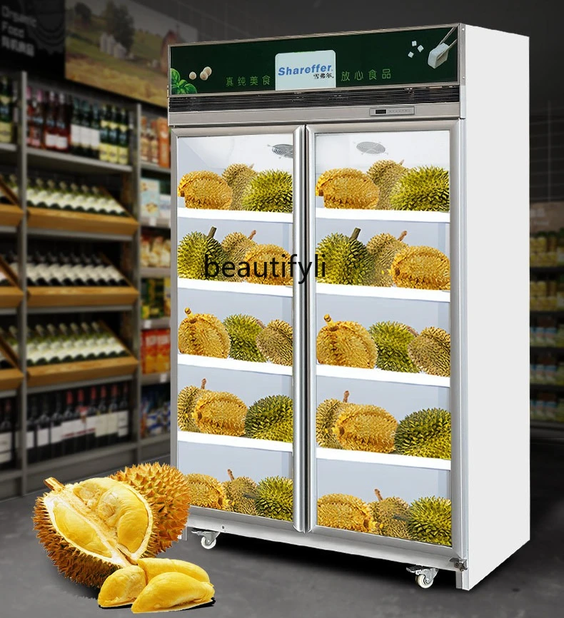 

Durian Freezer Supermarket Seafood Low Temperature Quick Freeze Food Equipment Vertical Freezer Display Cabinet