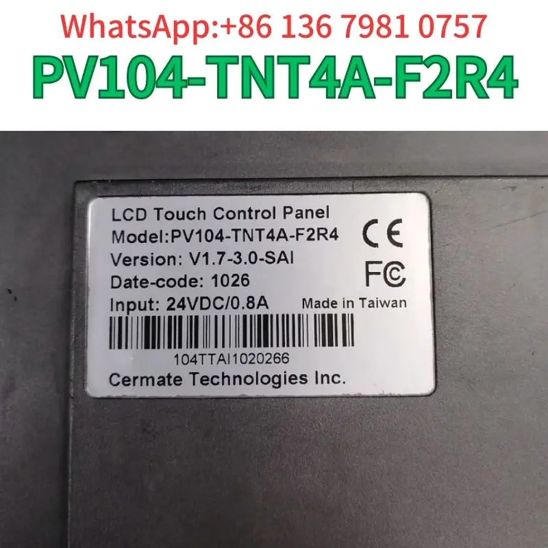 second-hand Touch screen PV104-TNT4A-F2R4 test OK Fast Shipping