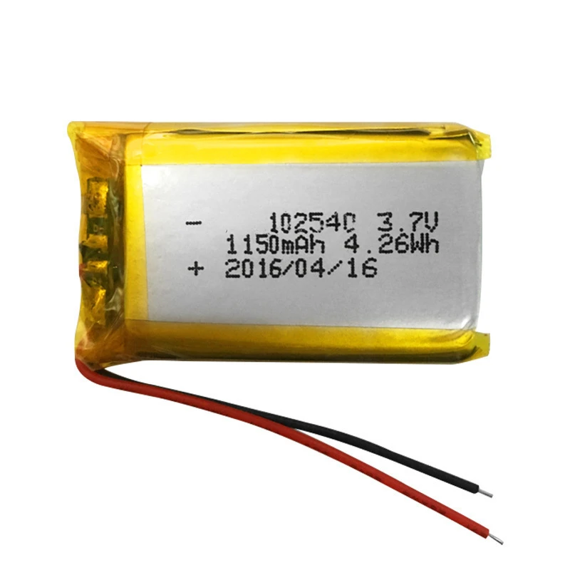 102540 3.7v 1150mAh Polymer Lithium Battery Suitable for Emergency Light LED Headlight Water Replenishment Device E-book