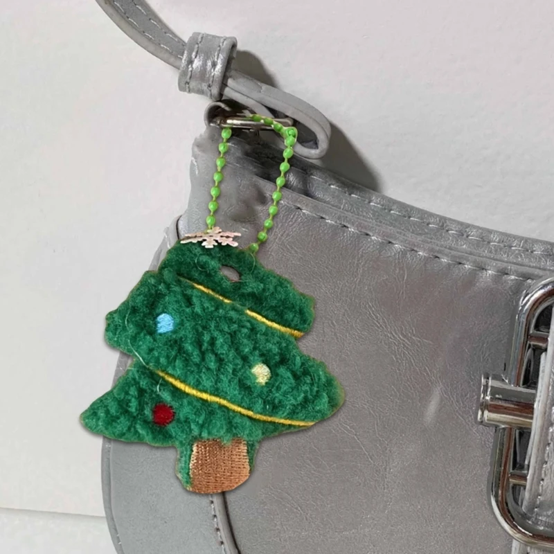 Mini dessin animé Santa jouet à main à main pendentif arbre noël porte-clés jouet livraison directe