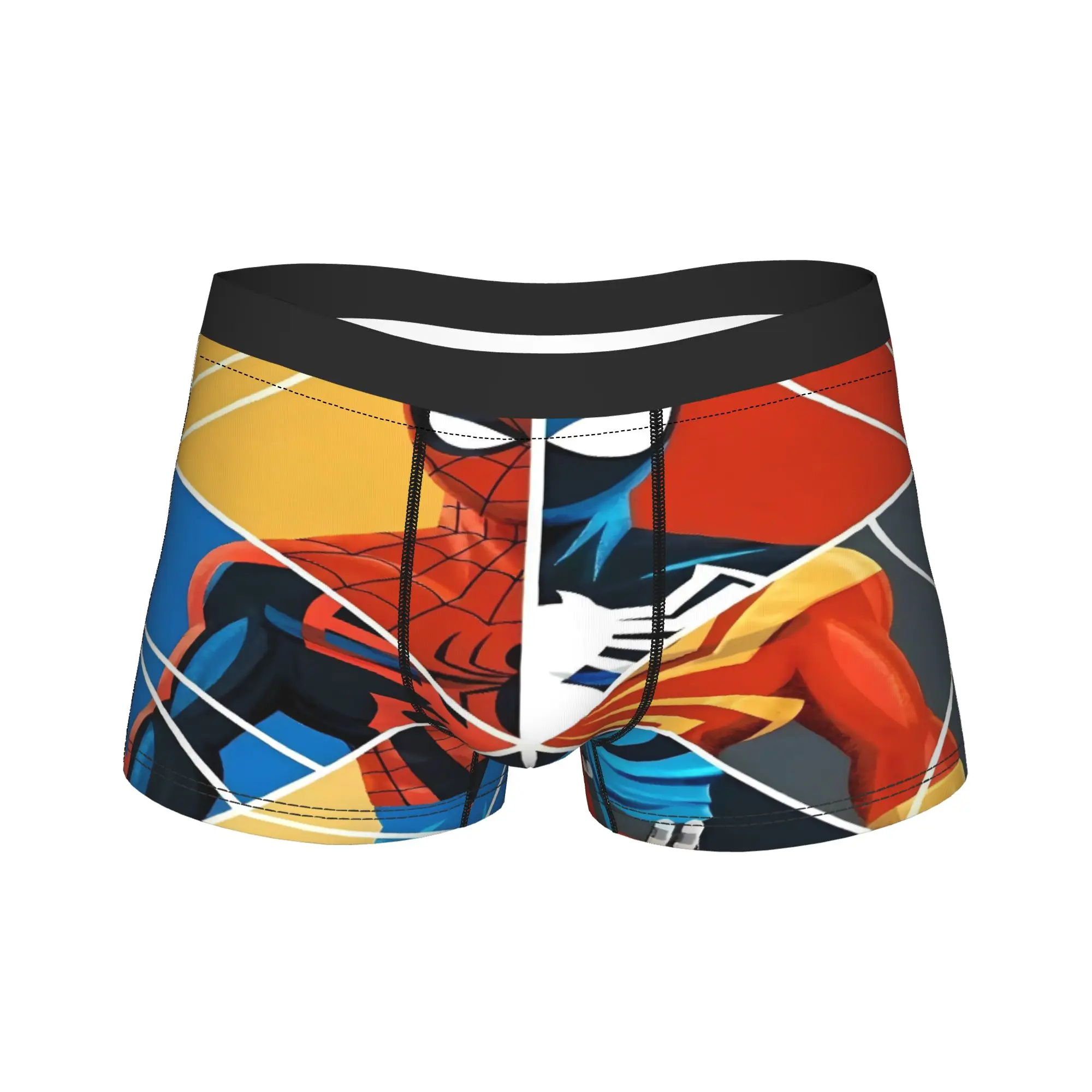 S-Spiders Heroes Underwear  Sexy Soft Panties Printing Shorts Briefs For Man Pouch Large Size Trunk
