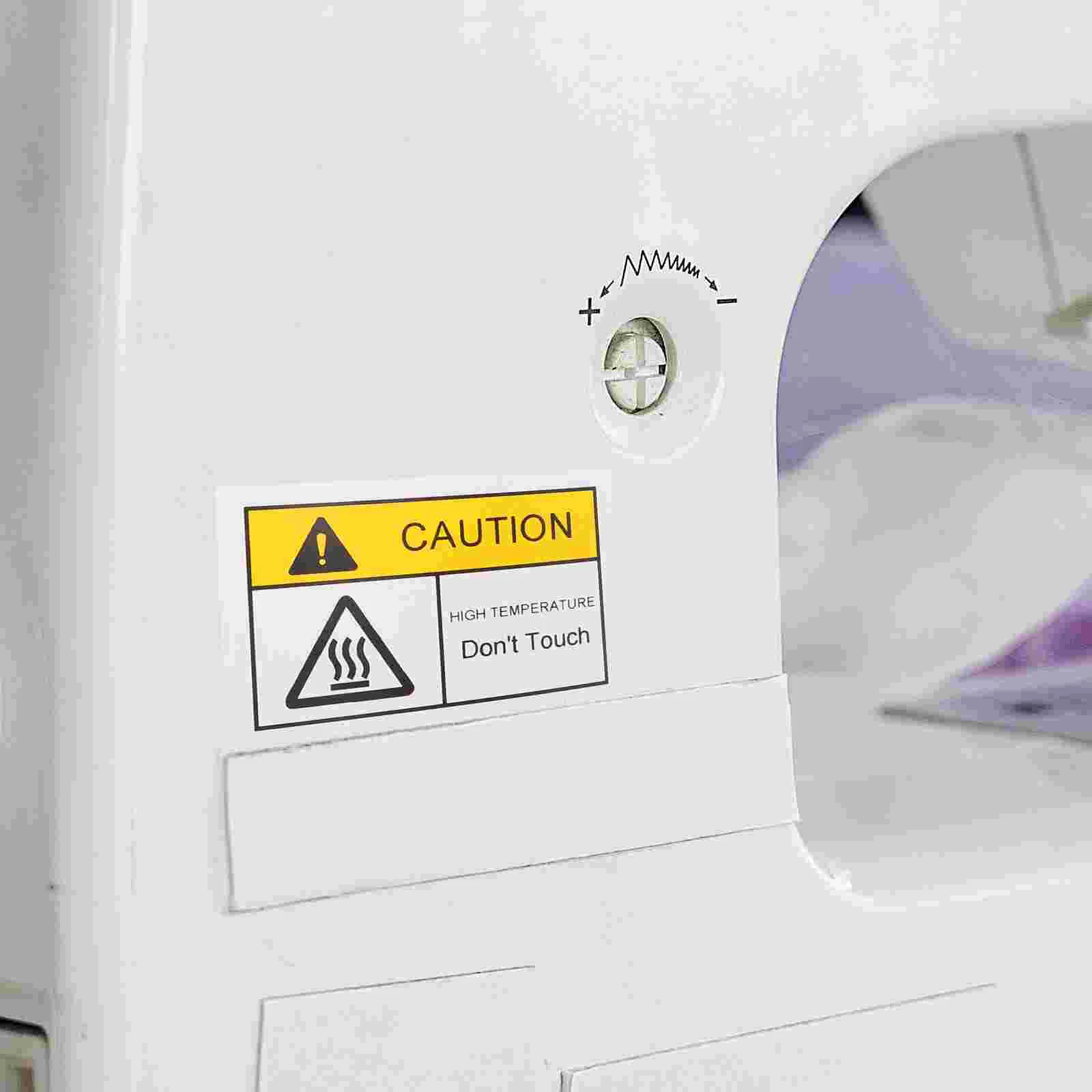 4 шт., высокотемпературная предупреждающая этикетка, не изгиб, наклейки для доставки, этикетки с горячими поверхностями, предупреждение на ощупь