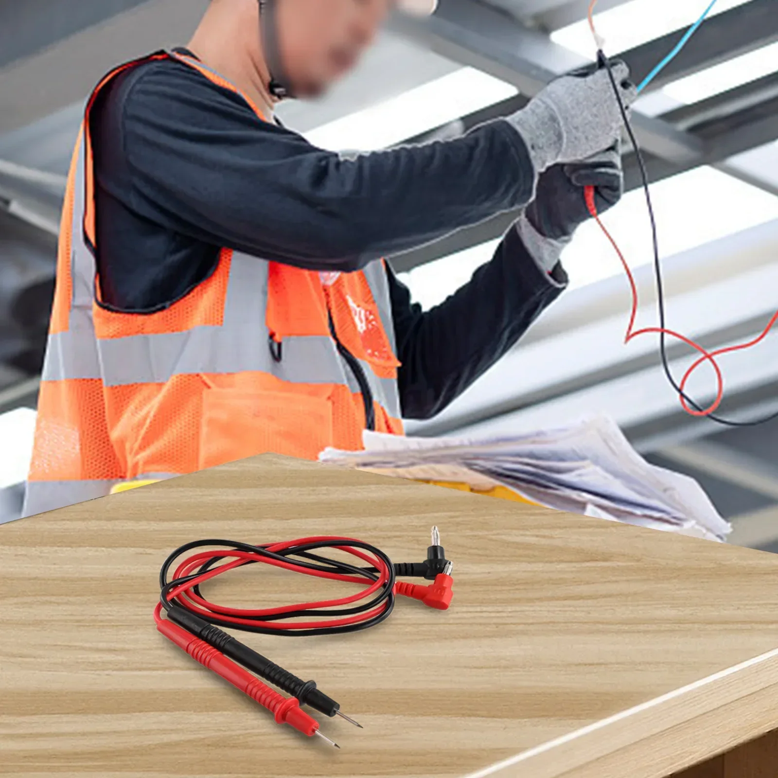 Digital Multimeter Meter  Probe -Banana Plug Wire Clamp Cable Test/ Leads Test Pin 1000V For- DC Power Supply PS-1501A//