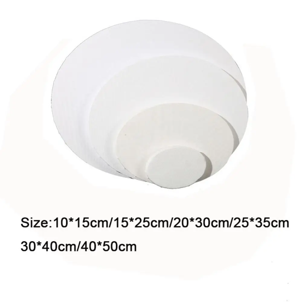 Принадлежности для рисования, пустой овальный масляный холст, хлопковая деревянная доска для рисования, утолщенная доска для рисования разных размеров, художник