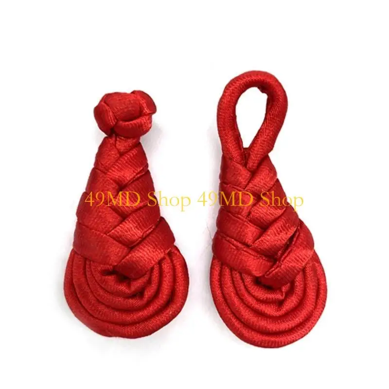 49MD TANGKET BANDIAN TANGGA TANGGAL Bentuk Pipa Cheongsam Tombol Pengikat Diy Tombol Knot