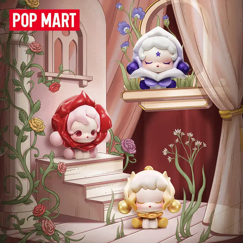 

New POP MART Skullpanda Petals In Four Acts Series Pop Bean Fashion Mini Home Decor Desktop Ornament Mystery Box Toys Cute Gifts