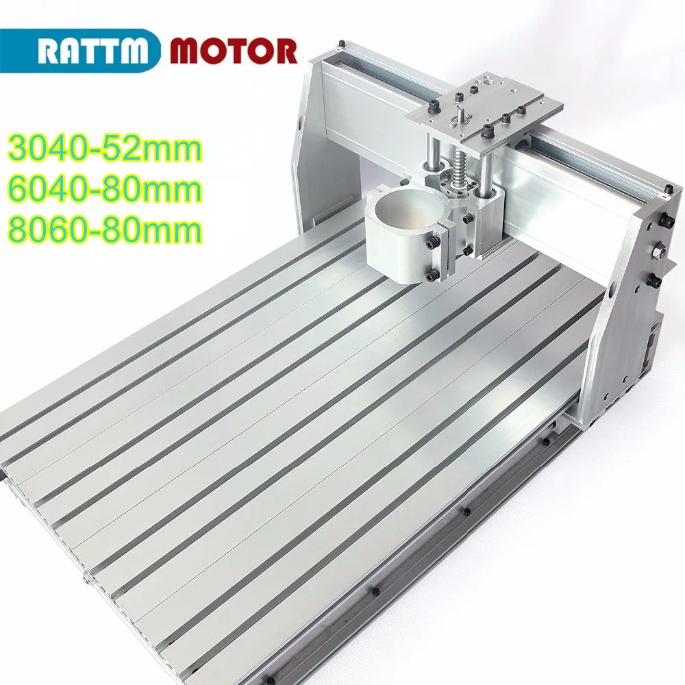 【EU Stcok】DIY 8060 6040 3040 CNC Router Milling Engraving Machine Frame Kit + 80mm Aluminum Clamp