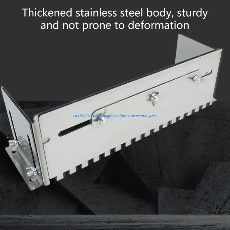 367D Multi Size Stainless Steel Tile Adhesive Comb Tool For Efficient Wall Tiling Work