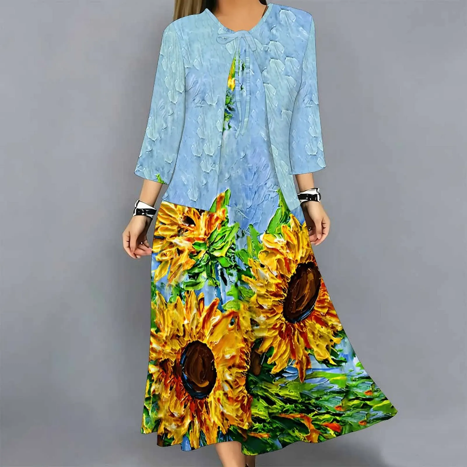 Ensemble robe 2 pièces pour fe - Midi Skirt Floral avis et prix