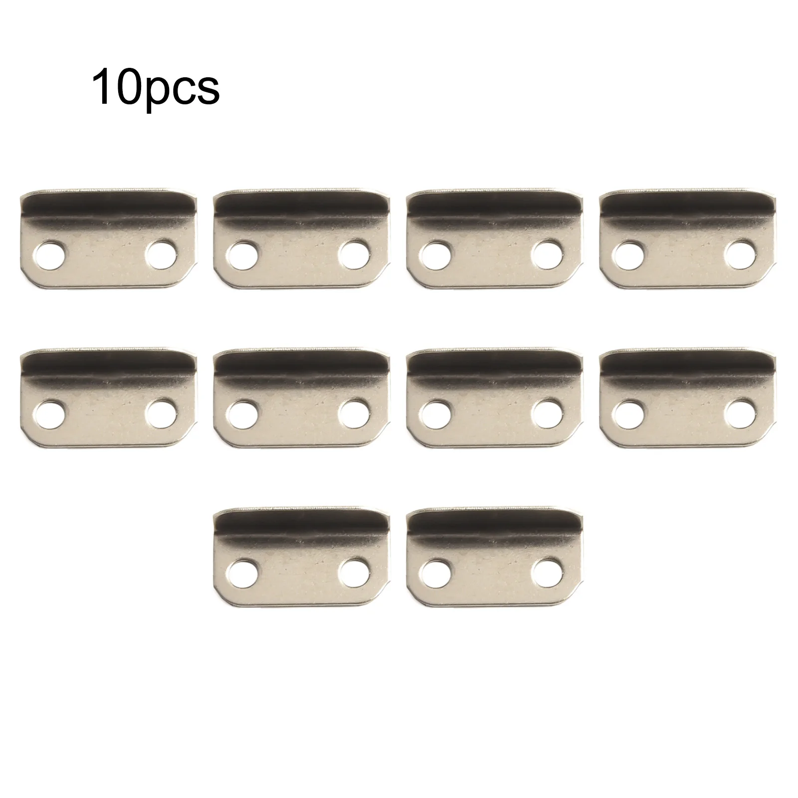 실용적인 절묘한 고품질 서랍 스트라이크 플레이트 교체 직각 실버 톤 홈/사무실 금속 10Pcs