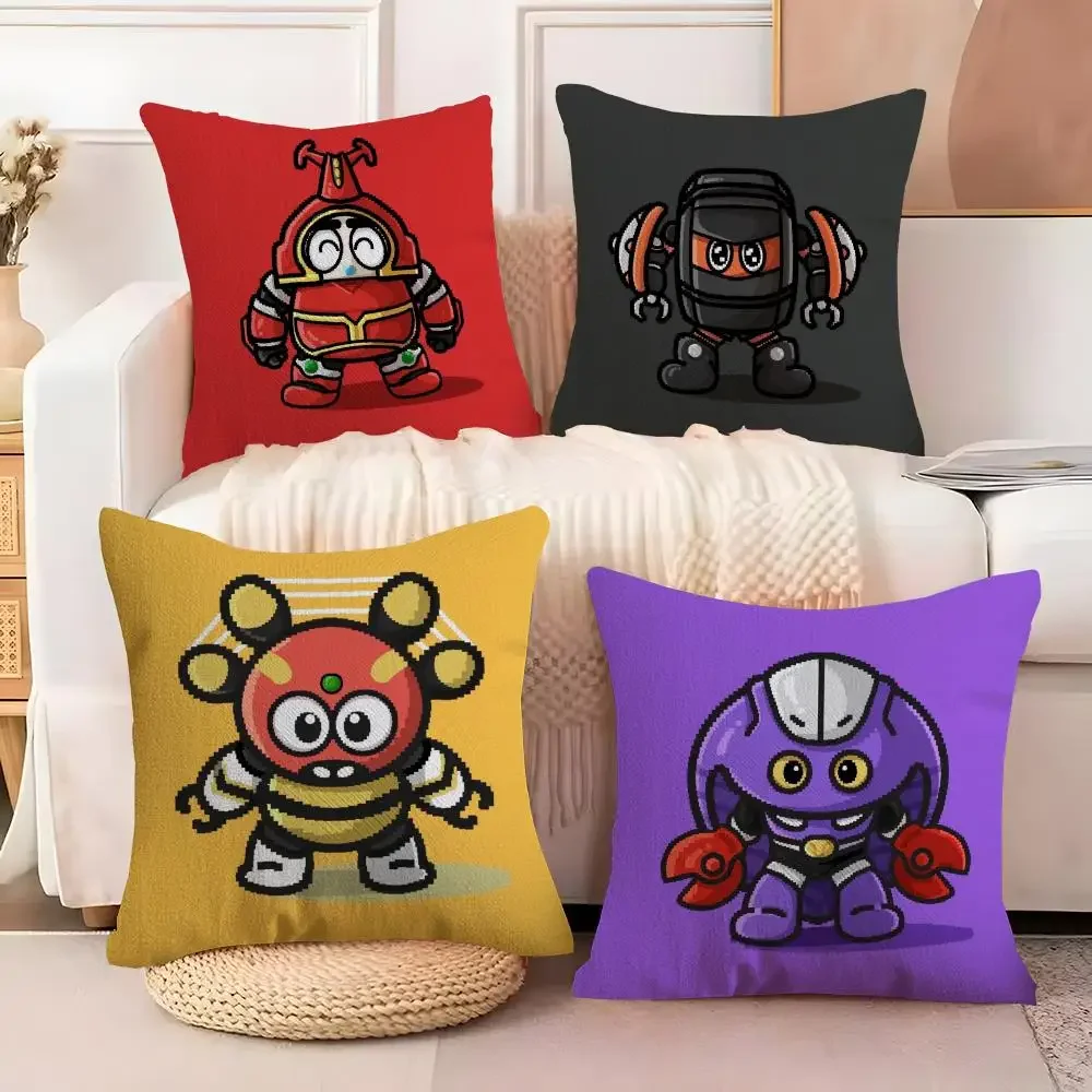 Classic Anime BB-Robo Kabutack Pillow Case linen pillow case sofa home decor cushion cover cushion cove view 3