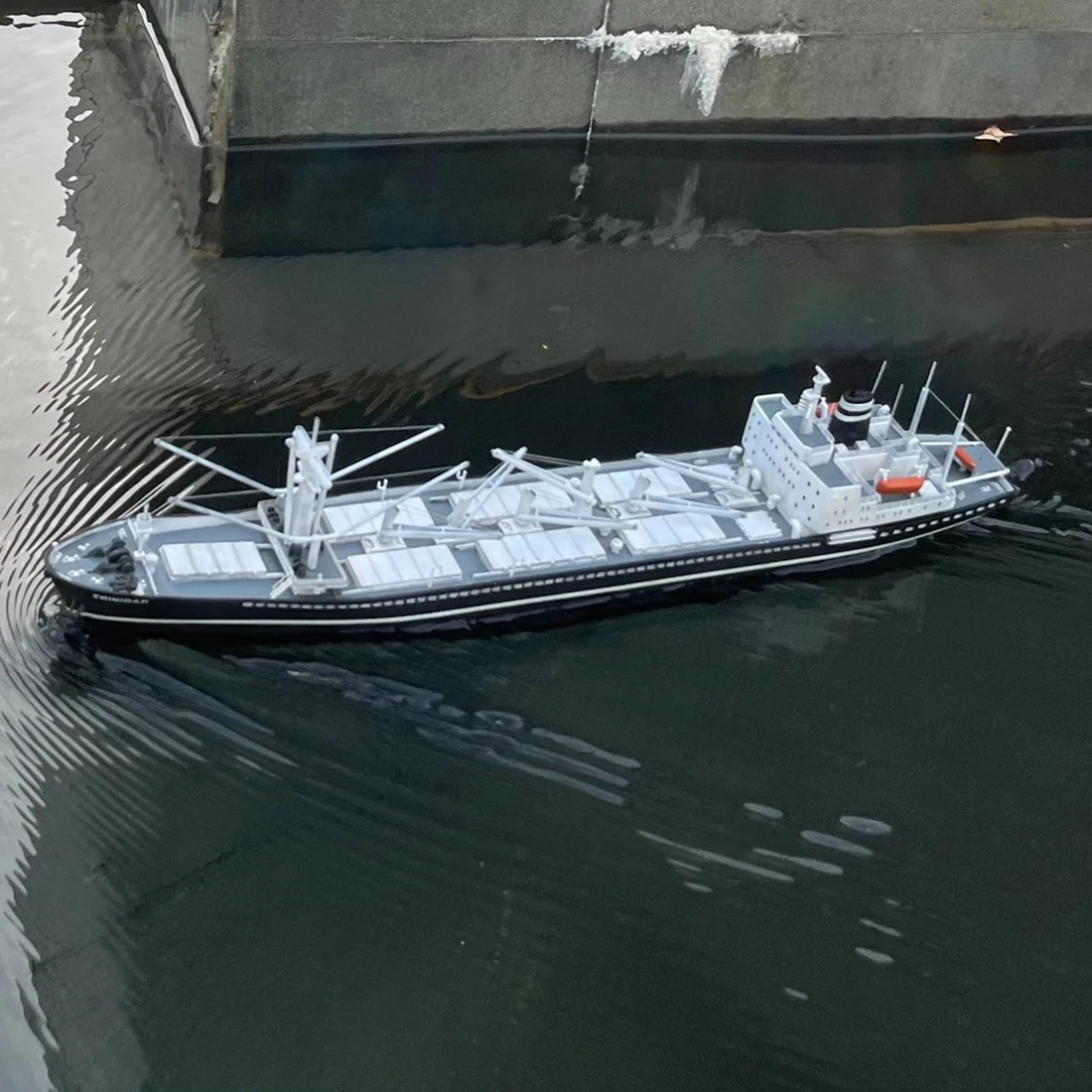 Barco teledirigido 1/450, 38cm, TRINIDAD, lanzador oceánico, barco teledirigido, luz dinámica, barco teledirigido, modelo RTR, juguete para regalo para niño