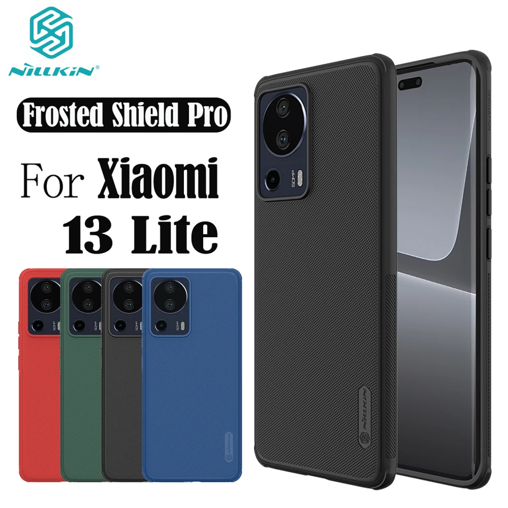 Nillkin For Xiaomi 13 Lite Case Super Frosted Shield Pro TPU Frame PC Shell Luxuly Business Back Cover For Xiaomi Mi 13 Lite