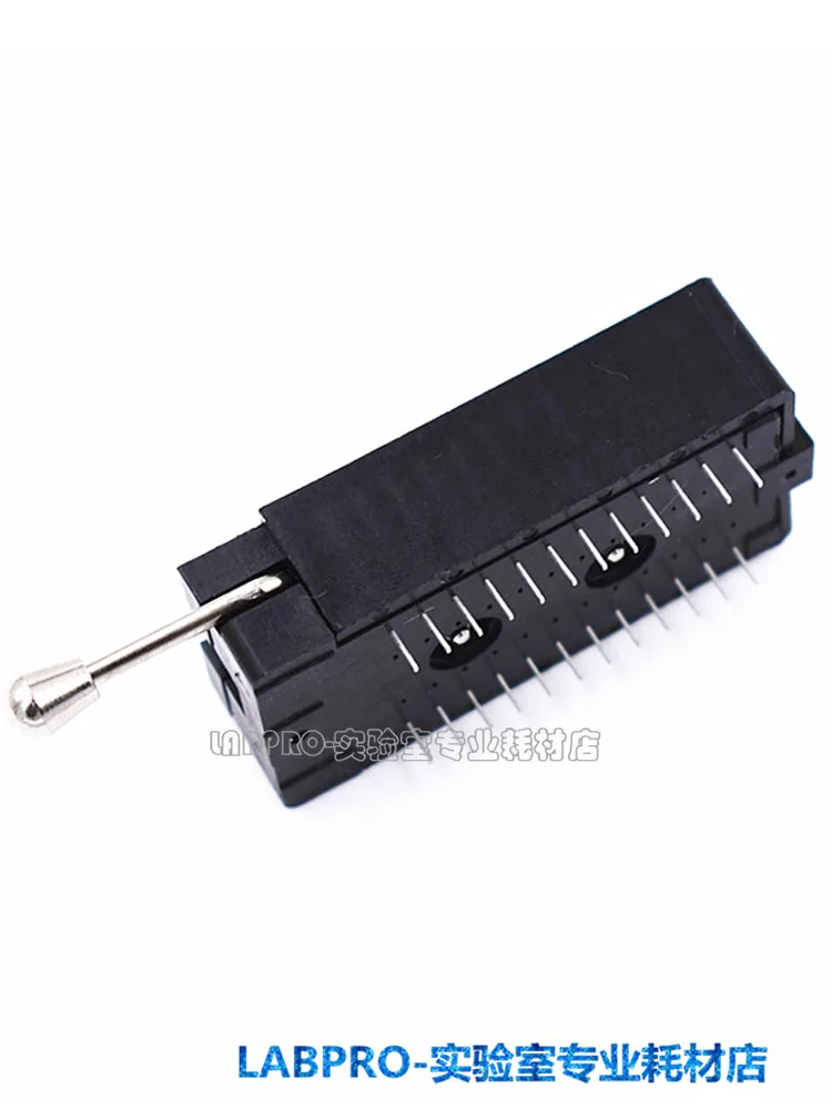 Locking Seat DIP24 Burner Ic Locking Programming Socket Test Holder Taiwan Production Pitch 2.54MM Round Pin