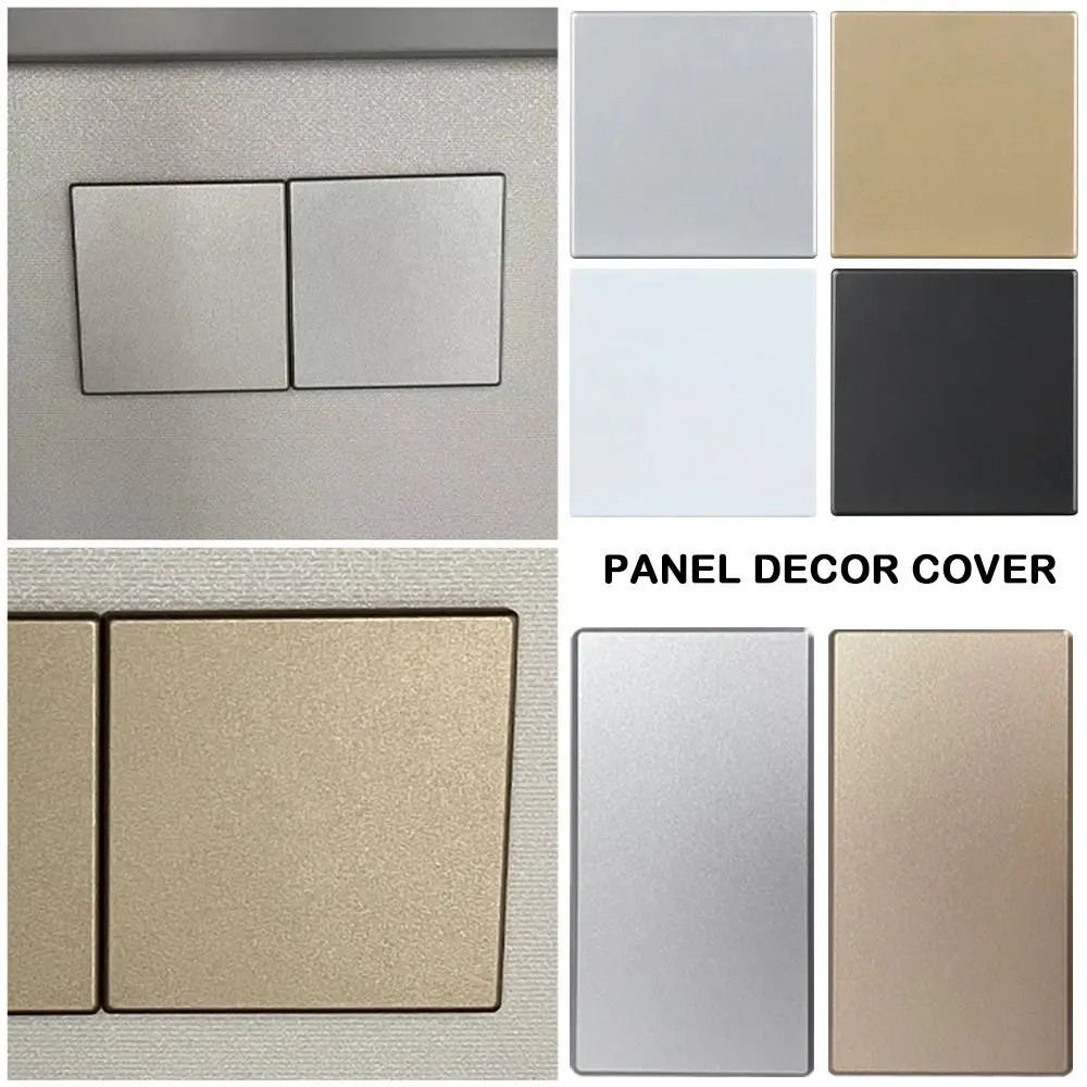 Home Decoration 86 Type Wall Hole Cover Self-adhesive Switch Cover Plate Decorative Panel Plate Home Improvement