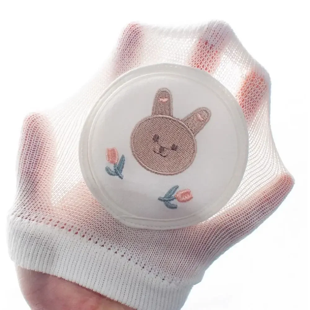 Breathable Rabbit Cartoon Design Cotton Sponge Child Leg Pads Elbow Pads Thin Section Crawling Toddler Baby Knee Pads