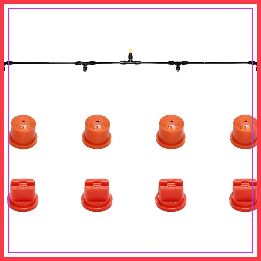 

Sprayer Boom Wand for ATV - Cone & Fan Nozzles, Wide-Coverage Lawn & Farm Attachment